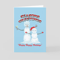 Rick and Morty | Snowmen Season's Greetings Holiday Card