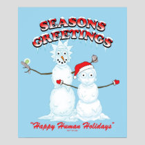 Rick and Morty | Snowmen Season's Greetings Poster