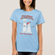 Rick and Morty | Snowmen Season's Greetings T-Shirt