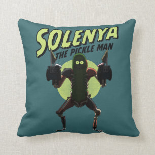 RICK AND MORTY™ Solenya - The Pickle Man Throw Pillow
