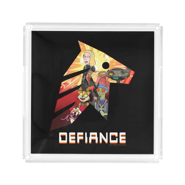 RICK AND MORTY™ | Space Beth Defiance Crew Acrylic Tray (Front)