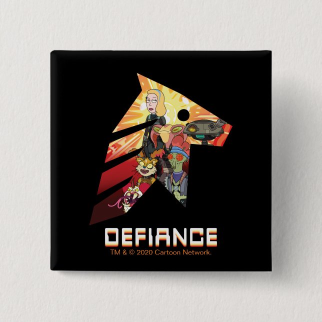 RICK AND MORTY™ | Space Beth Defiance Crew Button (Front)