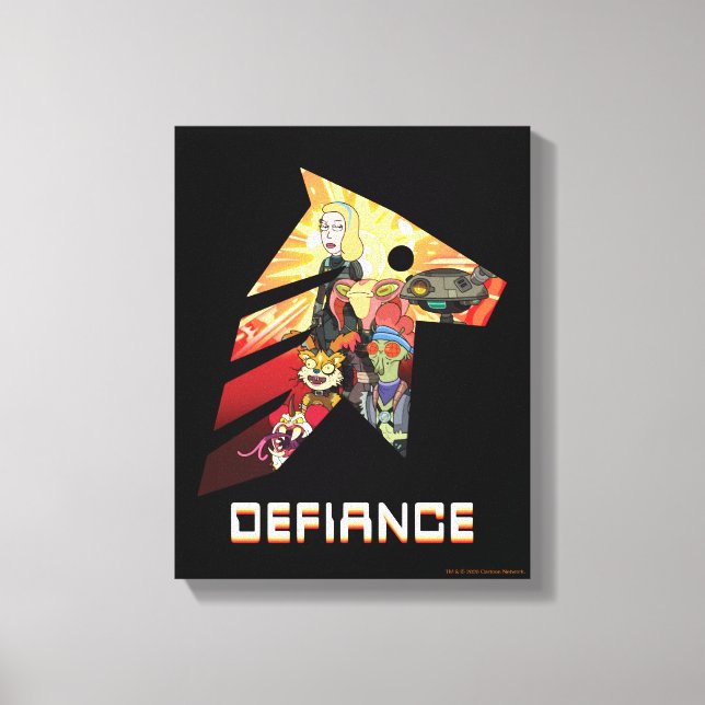 RICK AND MORTY™ | Space Beth Defiance Crew Canvas Print (Front)