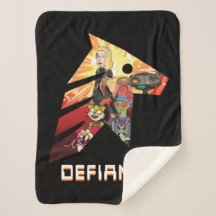 RICK AND MORTY™ Space Beth Defiance Crew Sherpa Blanket