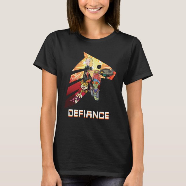 RICK AND MORTY™ | Space Beth Defiance Crew T-Shirt (Front)