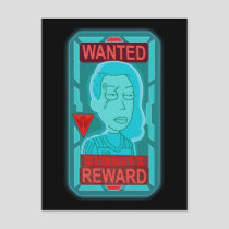 RICK AND MORTY™ | Space Beth Wanted Poster Invitation Postcard