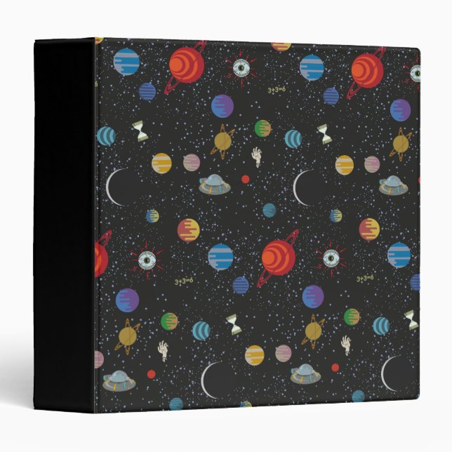 RICK AND MORTY™ | Space Pattern 3 Ring Binder (Front/Spine)