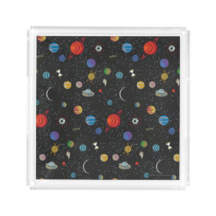RICK AND MORTY™ Space Pattern Acrylic Tray