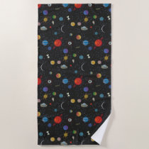 RICK AND MORTY™ | Space Pattern Beach Towel