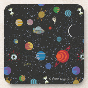 RICK AND MORTY™ Space Pattern Beverage Coaster