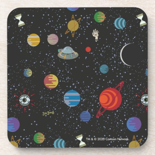 RICK AND MORTY  Space Pattern Beverage Coaster