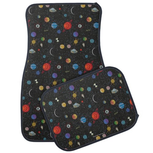 RICK AND MORTY  Space Pattern Car Floor Mat