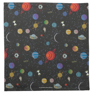 RICK AND MORTY™   Space Pattern Cloth Napkin