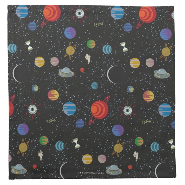 RICK AND MORTY™ | Space Pattern Cloth Napkin (Front)