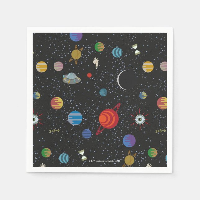 RICK AND MORTY™ | Space Pattern Napkins (Front)