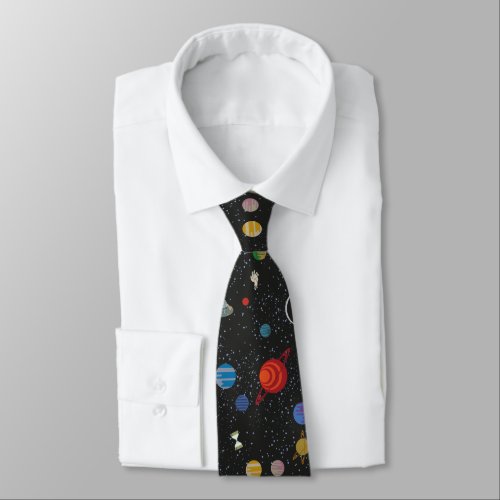RICK AND MORTY  Space Pattern Neck Tie