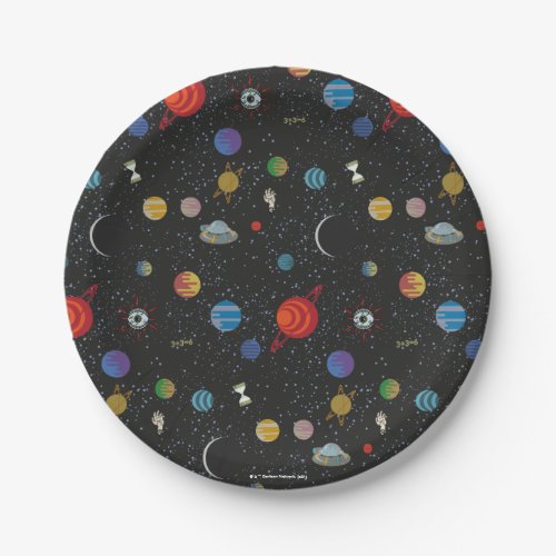 RICK AND MORTY  Space Pattern Paper Plates
