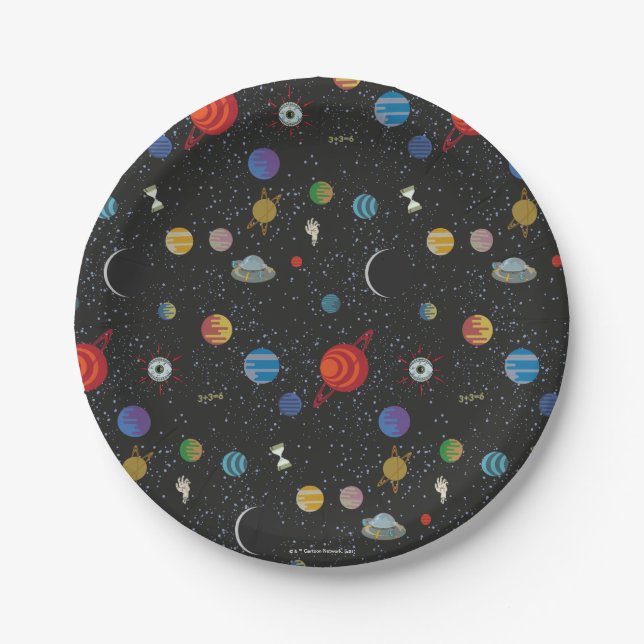 RICK AND MORTY™ | Space Pattern Paper Plates (Front)