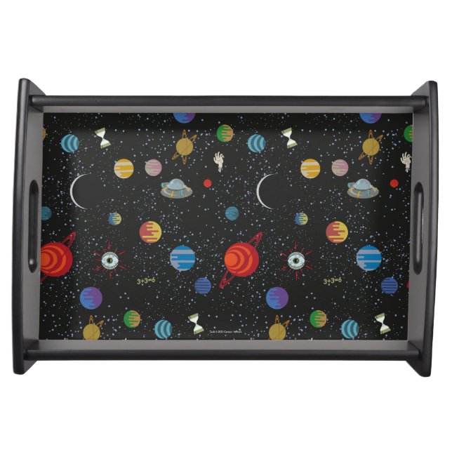 RICK AND MORTY™ | Space Pattern Serving Tray (Front)