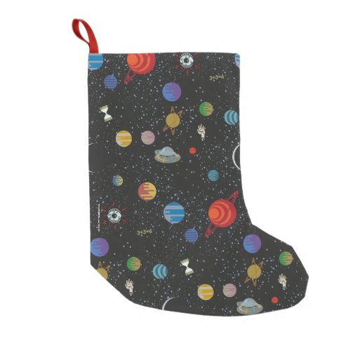 RICK AND MORTY  Space Pattern Small Christmas Stocking