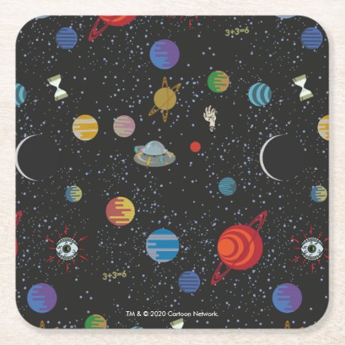 RICK AND MORTY  Space Pattern Square Paper Coaster