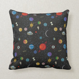 RICK AND MORTY™   Space Pattern Throw Pillow