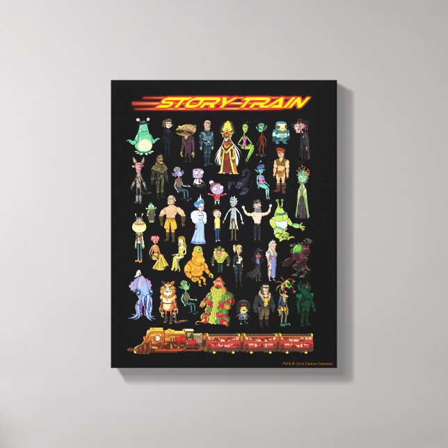 RICK AND MORTY™ | Story Train Canvas Print (Front)