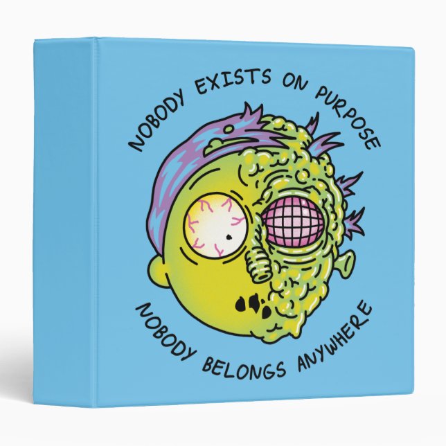 RICK AND MORTY™ | Stylized Morty Fly Quote 3 Ring Binder (Front/Spine)