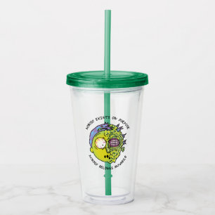 RICK AND MORTY™ Stylized Morty Fly Quote Acrylic Tumbler
