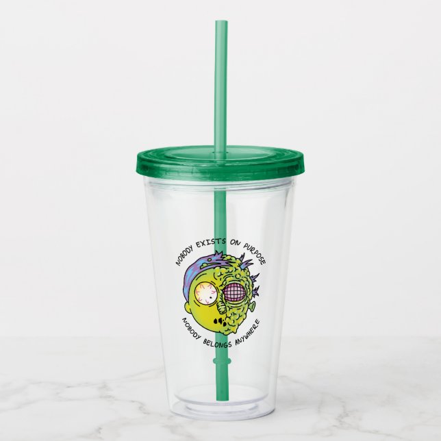 RICK AND MORTY™ | Stylized Morty Fly Quote Acrylic Tumbler (Front)