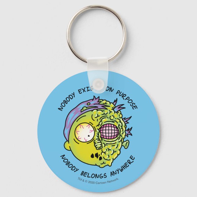 RICK AND MORTY™ | Stylized Morty Fly Quote Keychain (Front)
