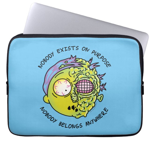 RICK AND MORTY™ | Stylized Morty Fly Quote Laptop Sleeve (Front)