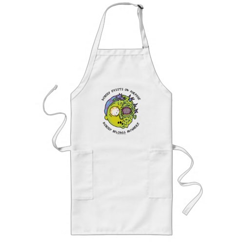 RICK AND MORTY  Stylized Morty Fly Quote Long Apron