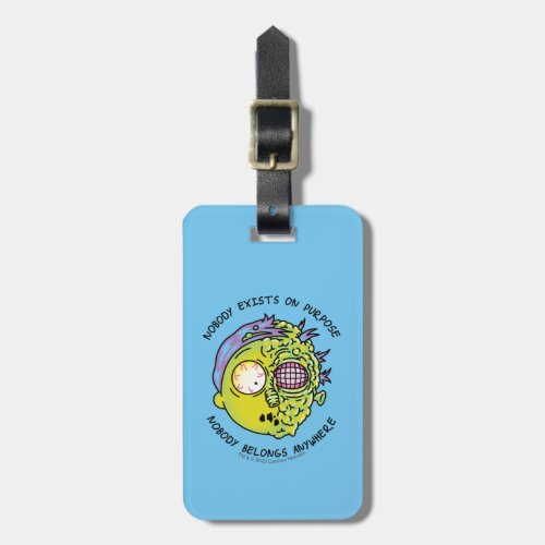 RICK AND MORTY  Stylized Morty Fly Quote Luggage Tag
