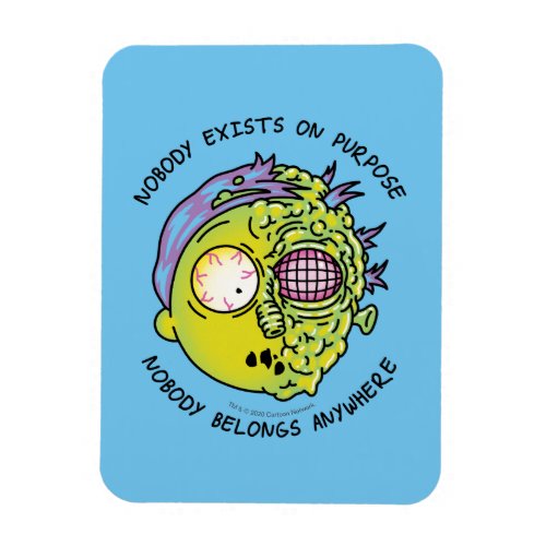 RICK AND MORTY  Stylized Morty Fly Quote Magnet