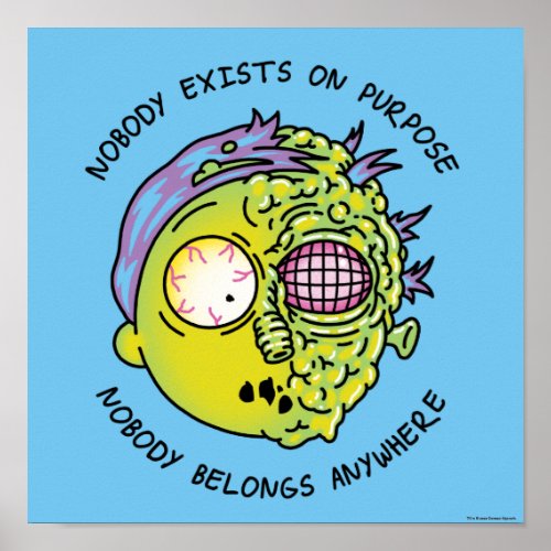 RICK AND MORTY  Stylized Morty Fly Quote Poster