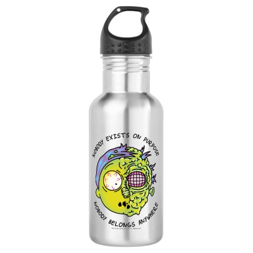 RICK AND MORTY  Stylized Morty Fly Quote Stainless Steel Water Bottle