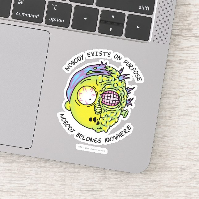 RICK AND MORTY™ | Stylized Morty Fly Quote Sticker (Detail)