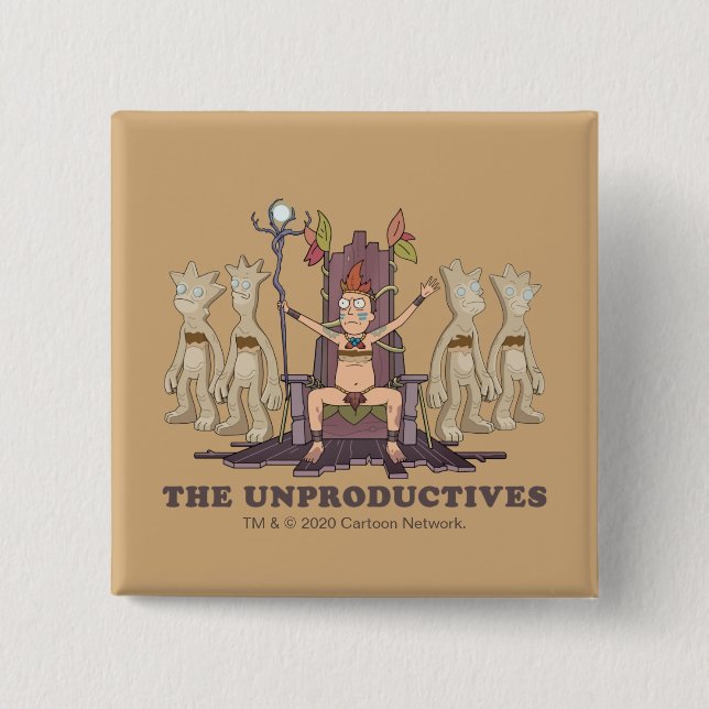 RICK AND MORTY™ | The Unproductives Button (Front)