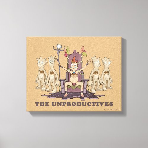 RICK AND MORTY  The Unproductives Canvas Print