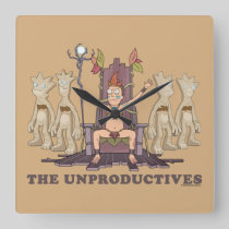 RICK AND MORTY™ | The Unproductives Square Wall Clock