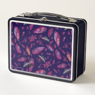 Rick and Morty Time Crystal Pattern Metal Lunch Box