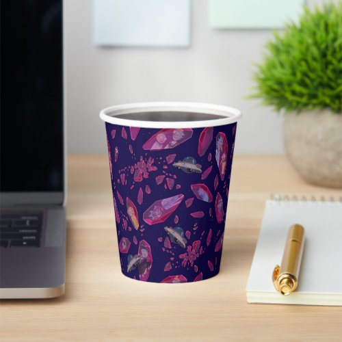 Rick and Morty Time Crystal Pattern Paper Cups