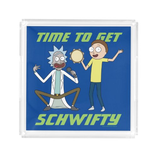 RICK AND MORTY  Time To Get Schwifty Acrylic Tray