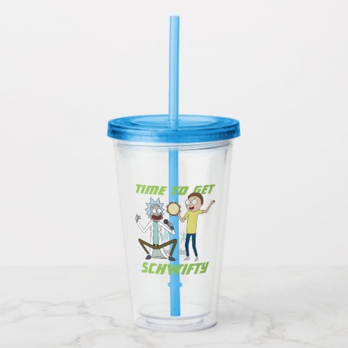 RICK AND MORTY  Time To Get Schwifty Acrylic Tumbler
