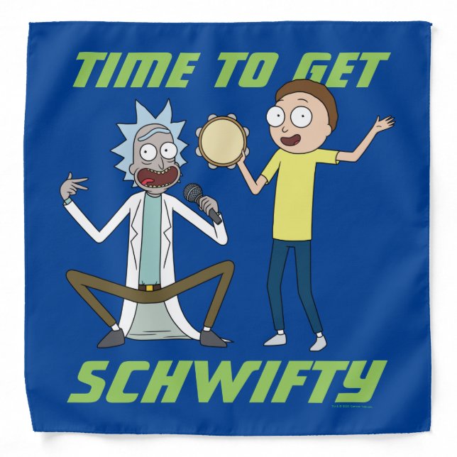 RICK AND MORTY™ | Time To Get Schwifty Bandana (Front)