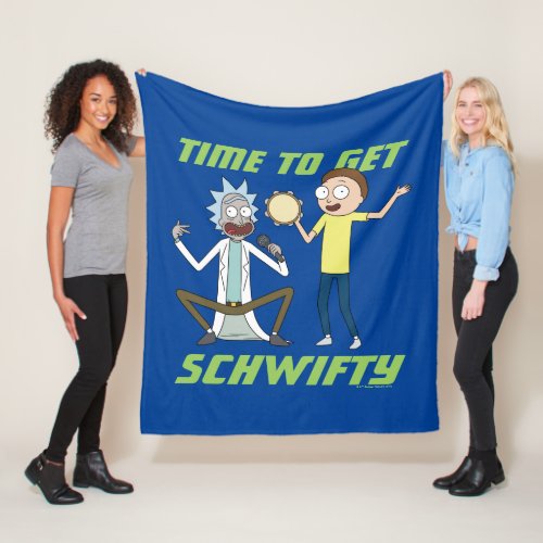 RICK AND MORTY  Time To Get Schwifty Fleece Blanket