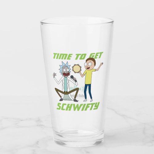 RICK AND MORTY  Time To Get Schwifty Glass