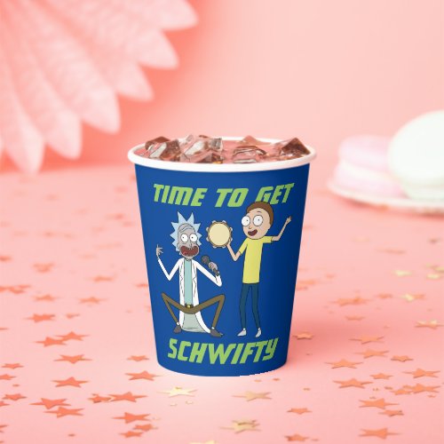 RICK AND MORTY  Time To Get Schwifty Paper Cups