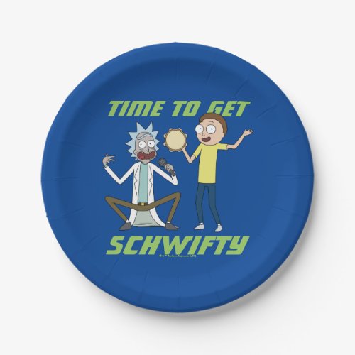 RICK AND MORTY  Time To Get Schwifty Paper Plates